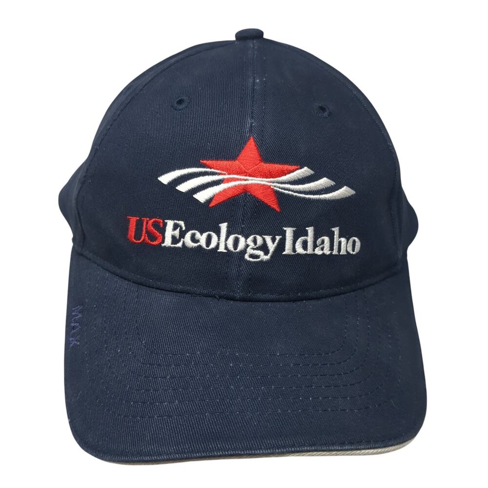 US Ecology Idaho Strapback Baseball Cap Blue One Size Adjustable The Max Hat